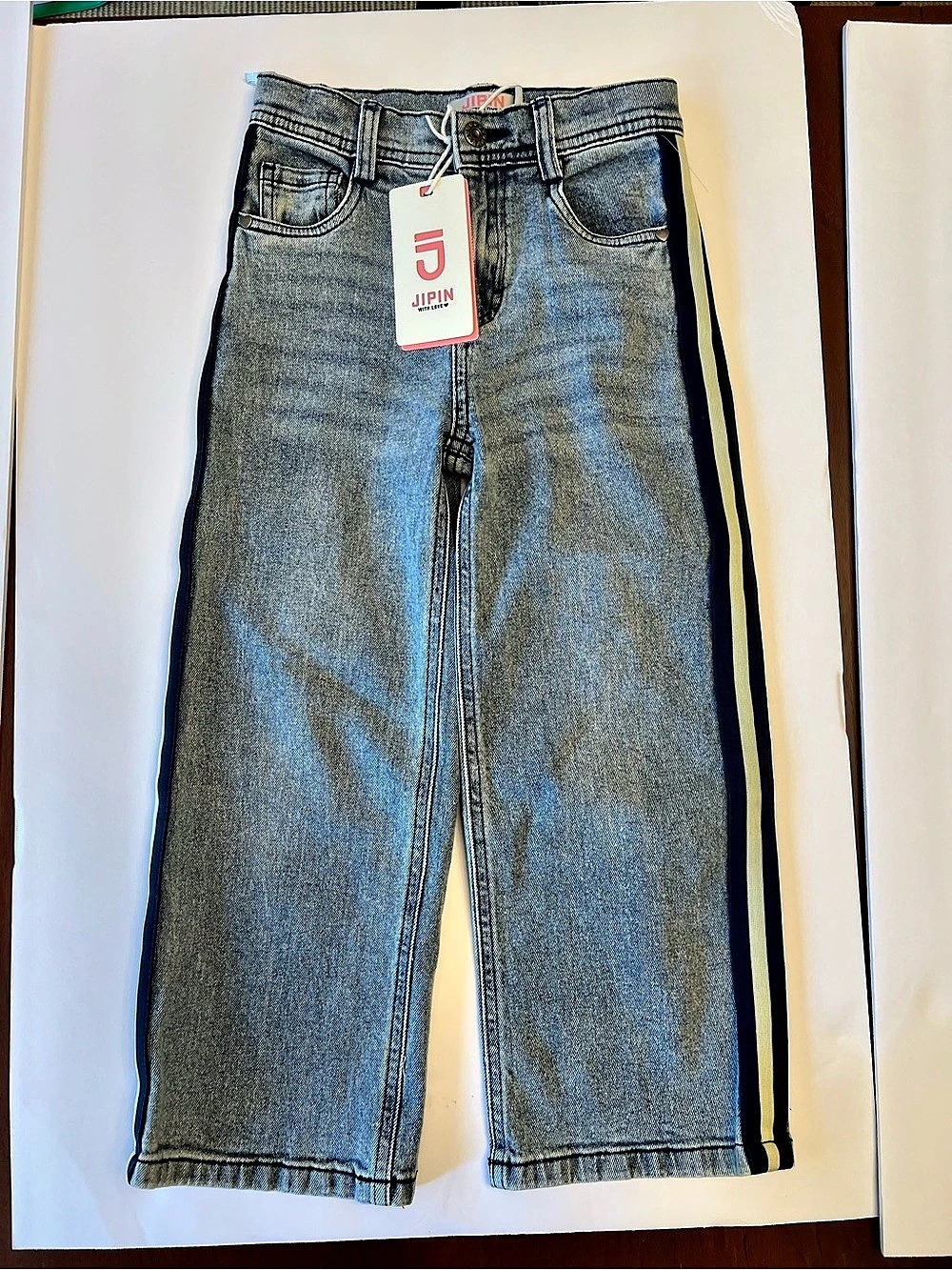 JIPIN Girls Jeans Size 5 Blue Black NWT